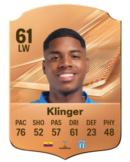 Klinger 61 Bronze LW FC 27 card