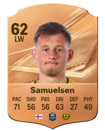 Samuelsen 62 Common LW FC 26 card