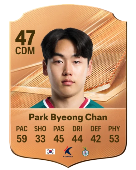 Park Byeong Chan 47 Bronze CDM FC 27 card