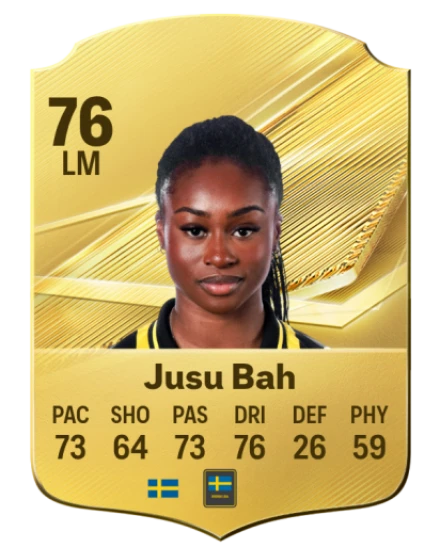 Jusu Bah 76 Rare LM FC 26 card