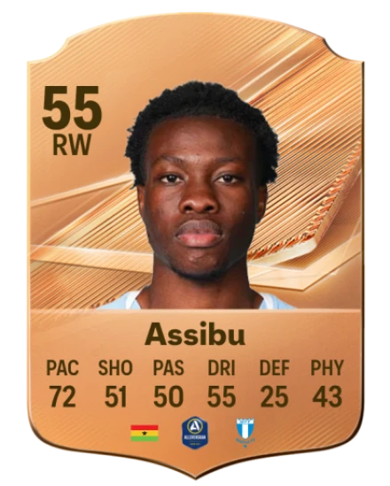 Assibu 55 Bronze RW FC 27 card