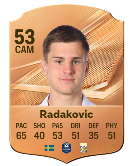 Radakovic 53 Bronze CAM FC 27 card
