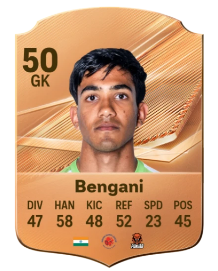 Bengani 50 Bronze GK FC 27 card