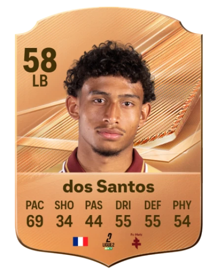 Dos Santos 58 Bronze LB FC 27 card