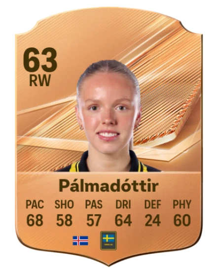 Pálmadóttir 63 Bronze RW FC 27 card