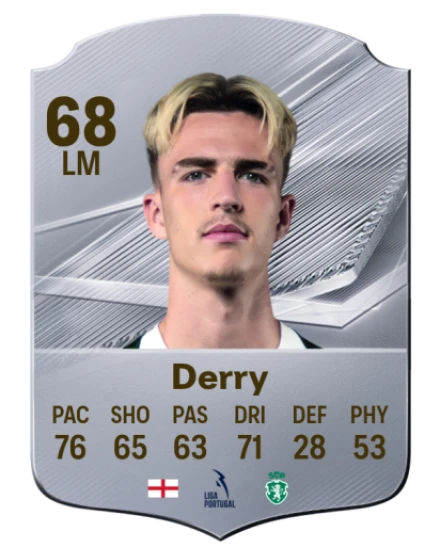 Derry 68 Silver LM FC 27 card