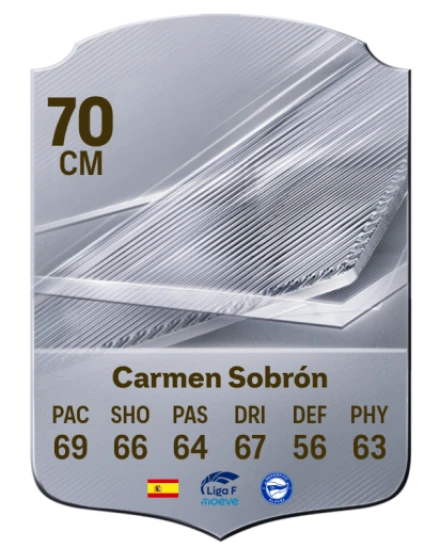Carmen Sobrón 70 Rare CM FC 26 card