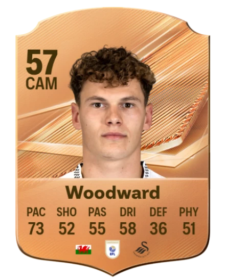 Woodward 57 Bronze CAM FC 27 card
