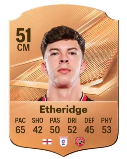 Etheridge 51 Common CM FC 26 card