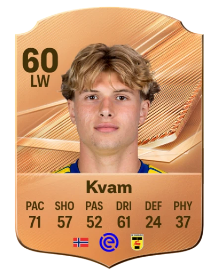 Kvam 60 Bronze LW FC 27 card