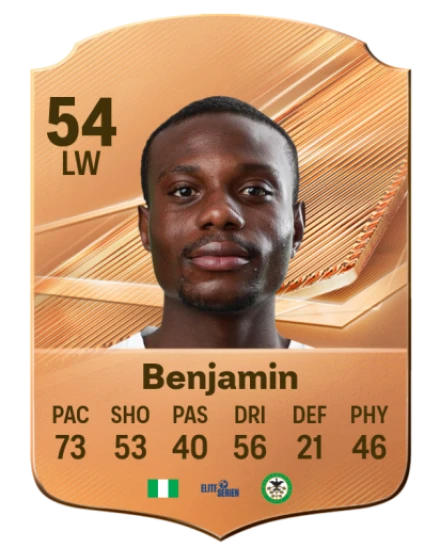 Benjamin 54 Bronze LW FC 27 card