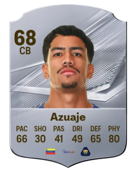 Azuaje 68 Common CB FC 26 card