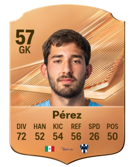 Pérez 57 Bronze GK FC 27 card