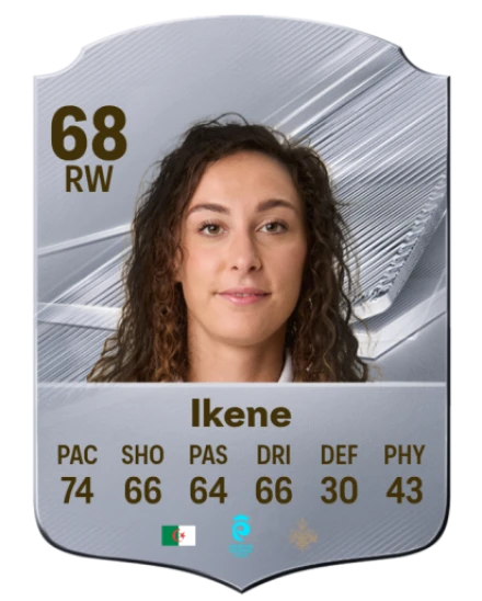 Ikene 68 Rare RW FC 26 card