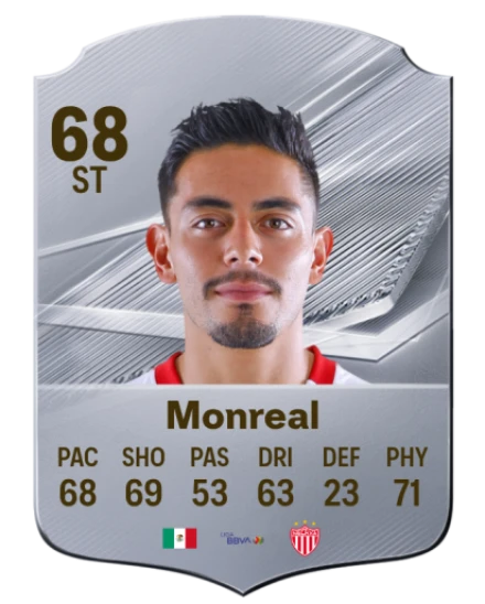 Monreal 68 Rare ST FC 26 card