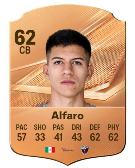 Alfaro 62 Bronze CB FC 27 card