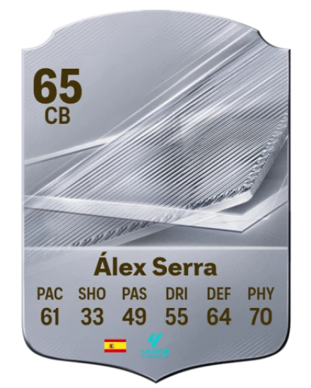 Álex Serra 65 Rare CB FC 26 card