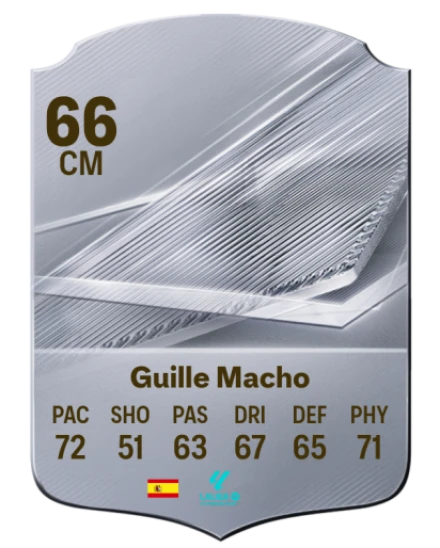 Guille Macho 66 Rare CM FC 26 card