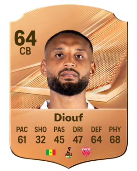 Diouf 64 Common CB FC 26 card