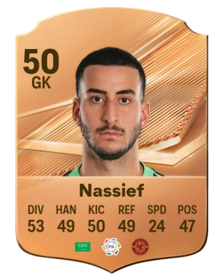 Nassief 50 Bronze GK FC 27 card