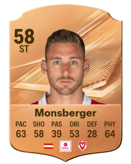 Monsberger 58 Bronze ST FC 27 card