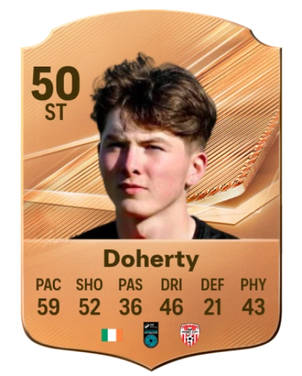 Doherty 50 Bronze ST FC 27 card