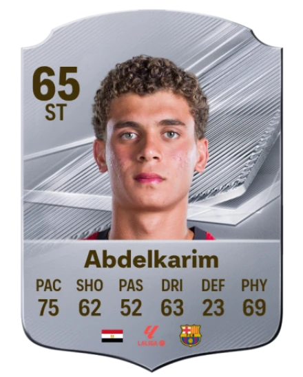 Abdelkarim 65 Silver ST FC 27 card