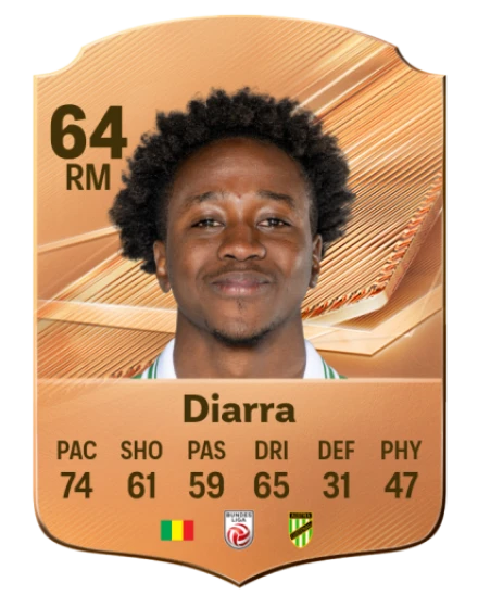 Diarra 64 Common RM FC 26 card