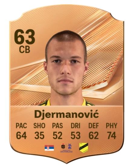 Djermanović 63 Bronze CB FC 27 card