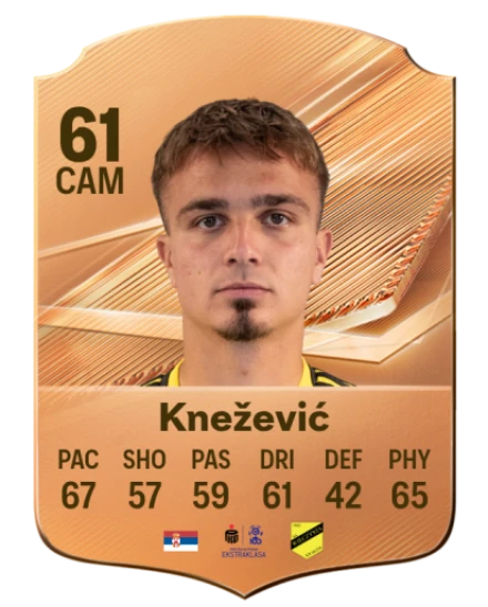Knežević 61 Bronze CAM FC 27 card