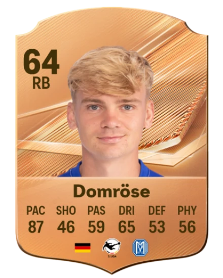 Domröse 64 Common RB FC 26 card