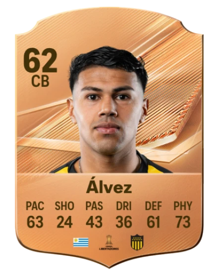 Álvez 62 Bronze CB FC 27 card