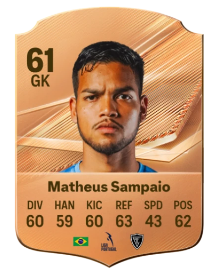 Matheus Sampaio 61 Bronze GK FC 27 card