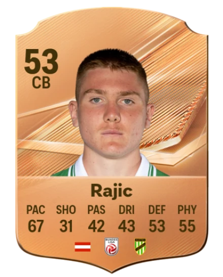 Rajic 53 Bronze CB FC 27 card