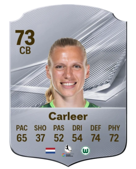 Carleer 73 Silver CB FC 27 card