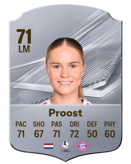 Proost 71 Silver LM FC 27 card