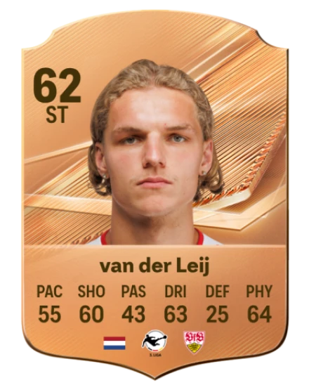 van der Leij 62 Common ST FC 26 card