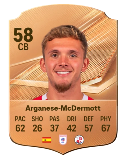 Arganese-McDermott 58 Bronze CB FC 27 card