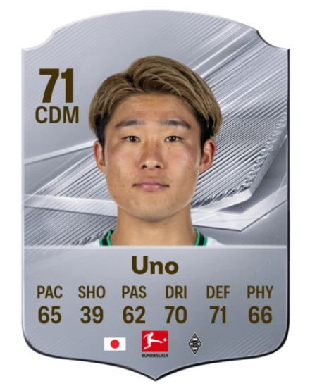 Uno 71 Silver CDM FC 27 card