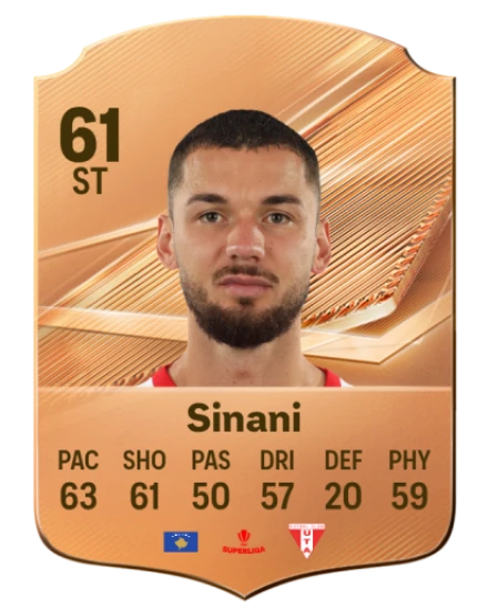 Sinani 61 Bronze ST FC 27 card