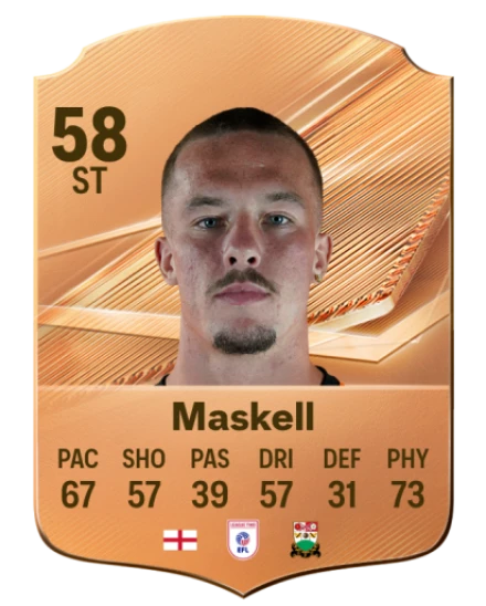 Maskell 58 Bronze ST FC 27 card