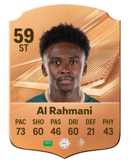 Al Rahmani 59 Bronze ST FC 27 card