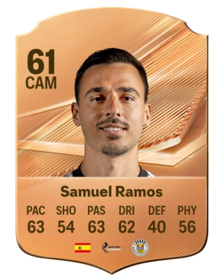 Samuel Ramos 61 Bronze CAM FC 27 card
