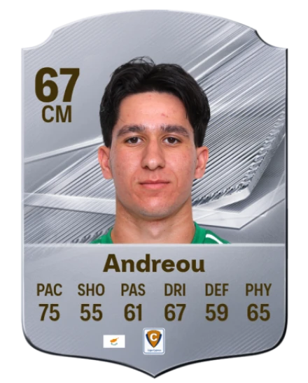 Andreou 67 Silver CM FC 27 card