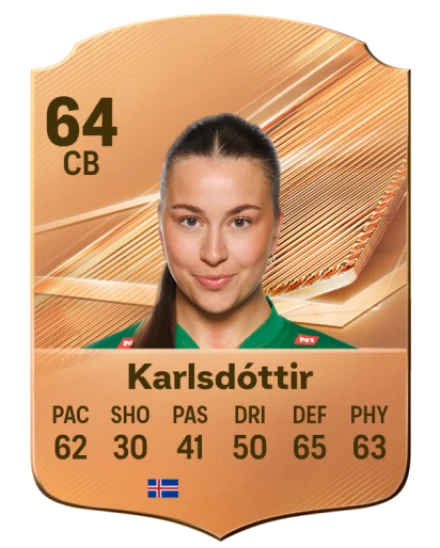 Karlsdóttir 64 Common CB FC 26 card