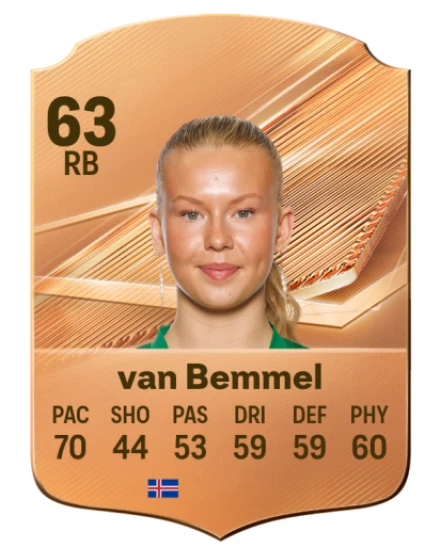 van Bemmel 63 Common RB FC 26 card