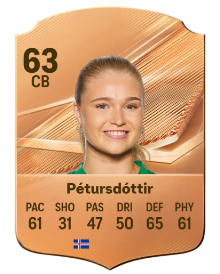 Pétursdóttir 63 Common CB FC 26 card