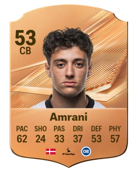 Amrani 53 Bronze CB FC 27 card