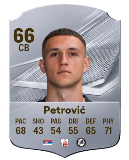 Petrović 66 Silver CB FC 27 card