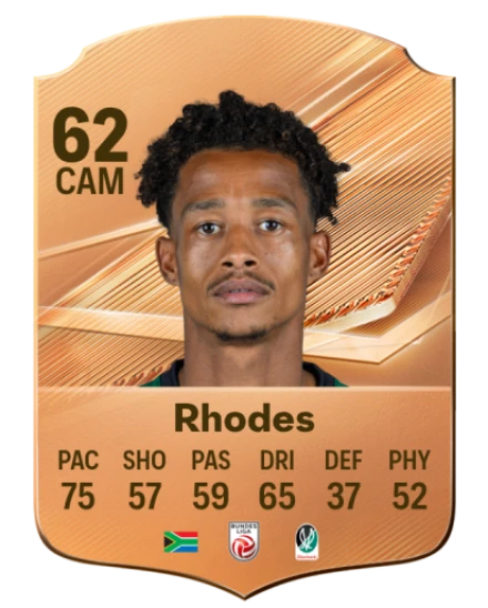 Rhodes 62 Bronze CAM FC 27 card